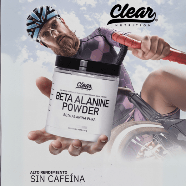 Clear Nutrition | Beta Alanine 100% Pura | 100 serv (250 gr) - Imagen 4