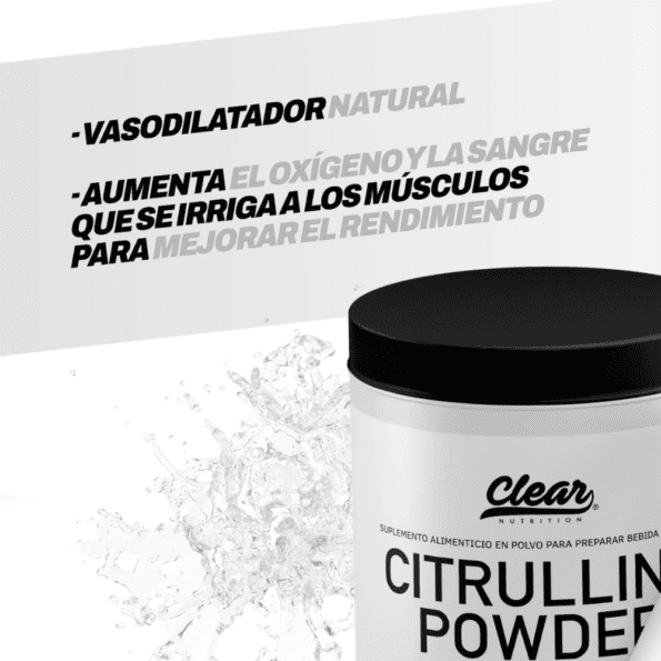 Clear Nutrition | Citrulline Powder 50 serv (250 gr) - Imagen 4