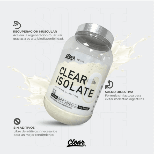 Clear Nutrition | Clear Isolate (2 lb) Sin sabor - Imagen 6