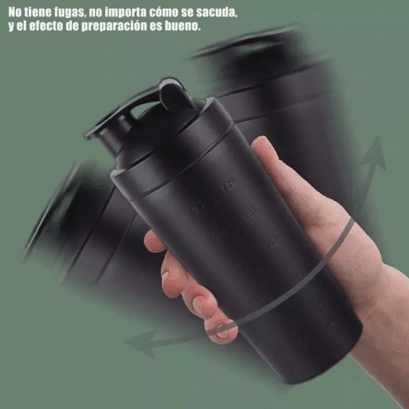 Shaker Metalico (Acero Inoxidable) 25 oz | Color: Negro - Imagen 2