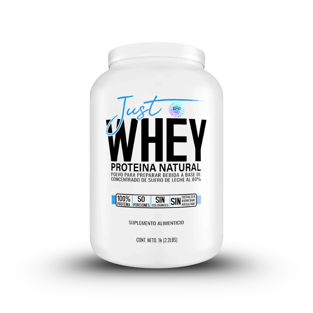 BHP | Proteína Just Whey 1 kg (2.2 lb) 50 serv | Sabor Natural