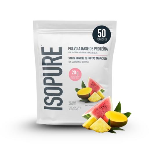 Isopure Proteína en Polvo Sabor Ponche de Frutas Tropicales 1.25 kg | 50 servs